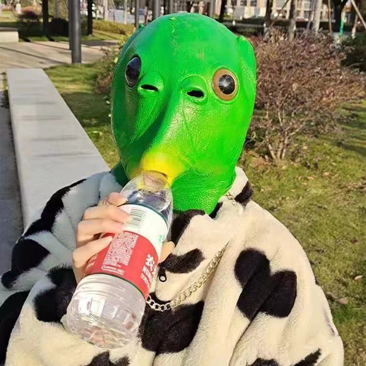 Trendy Cosplay Funny Animal Fish Head Single Dog Mask Popular Performance Universal Headgear Quirky