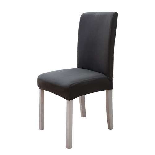 Cross-border solid color chair cover with high-grade elasticity, home dining chair cover, integrated backrest, factory wholesale