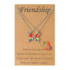 N00082 컬러 실버 나비 2 피스 세트