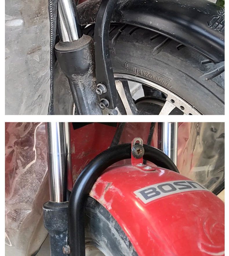 Simple Electric Tricycle Mudguard Bracket Fender Fixing Bracket Front Wheel Front Fork U-Shaped Gantry Universal