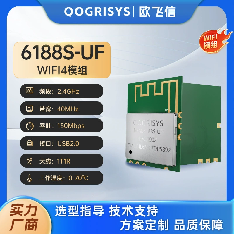 RTL8188FTV USB 2.4GHz WIFI поддерживает одиночную антенну Беспроводной передающий модуль WiFi модуль