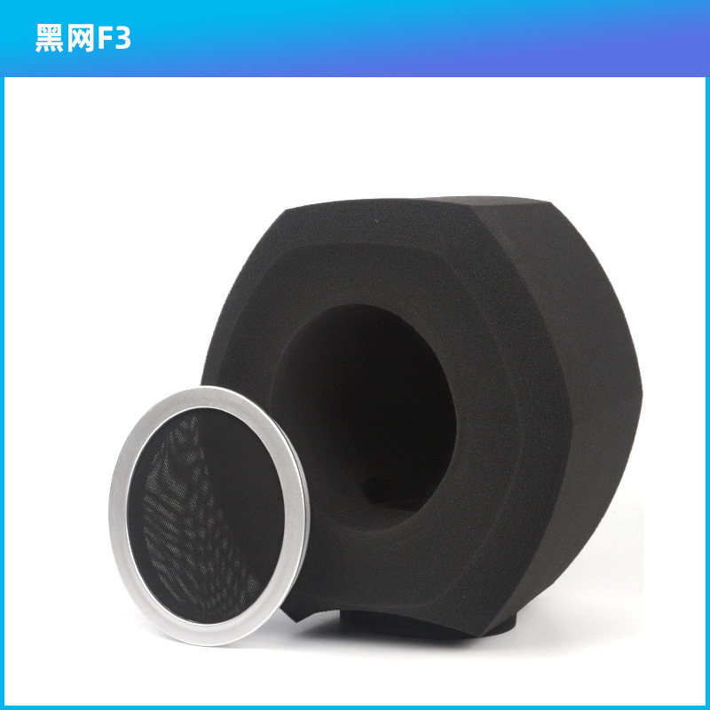 F2 micrófono en vivo absorbente de sonido algodón cubierta de esponja insonorizada reducción de ruido a prueba de viento bobina móvil micrófono de condensador cubierta de esponja anti-spray