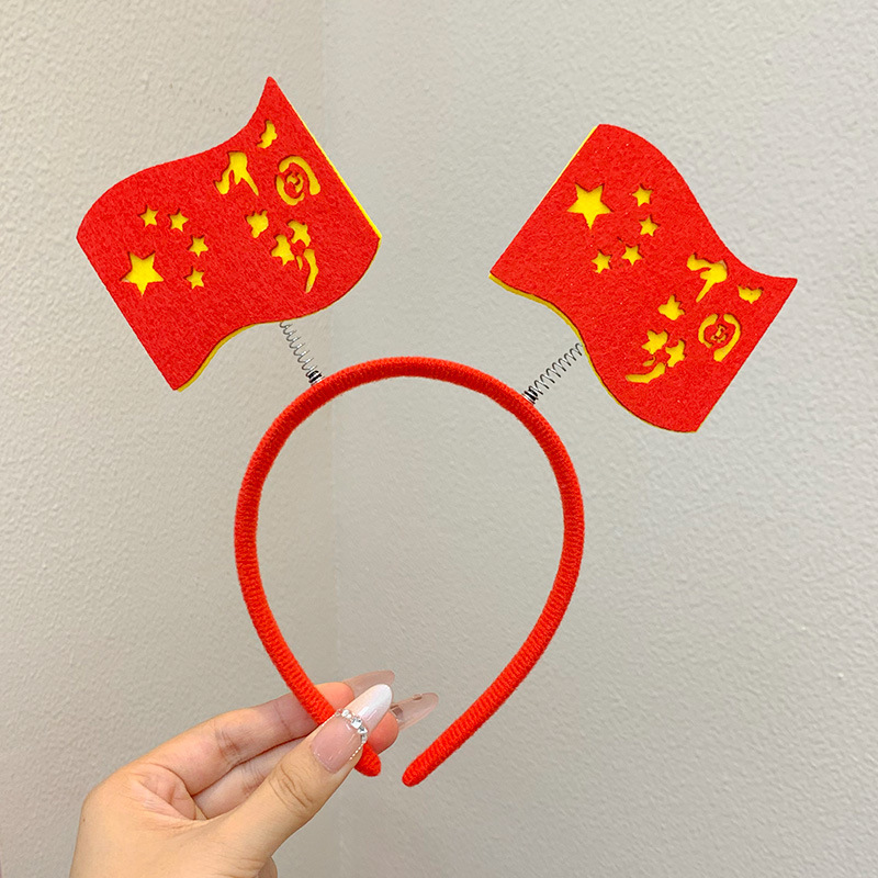 2025新款发夹国庆节头箍幼儿园运动会发饰女童表演道具发夹头饰|undefined