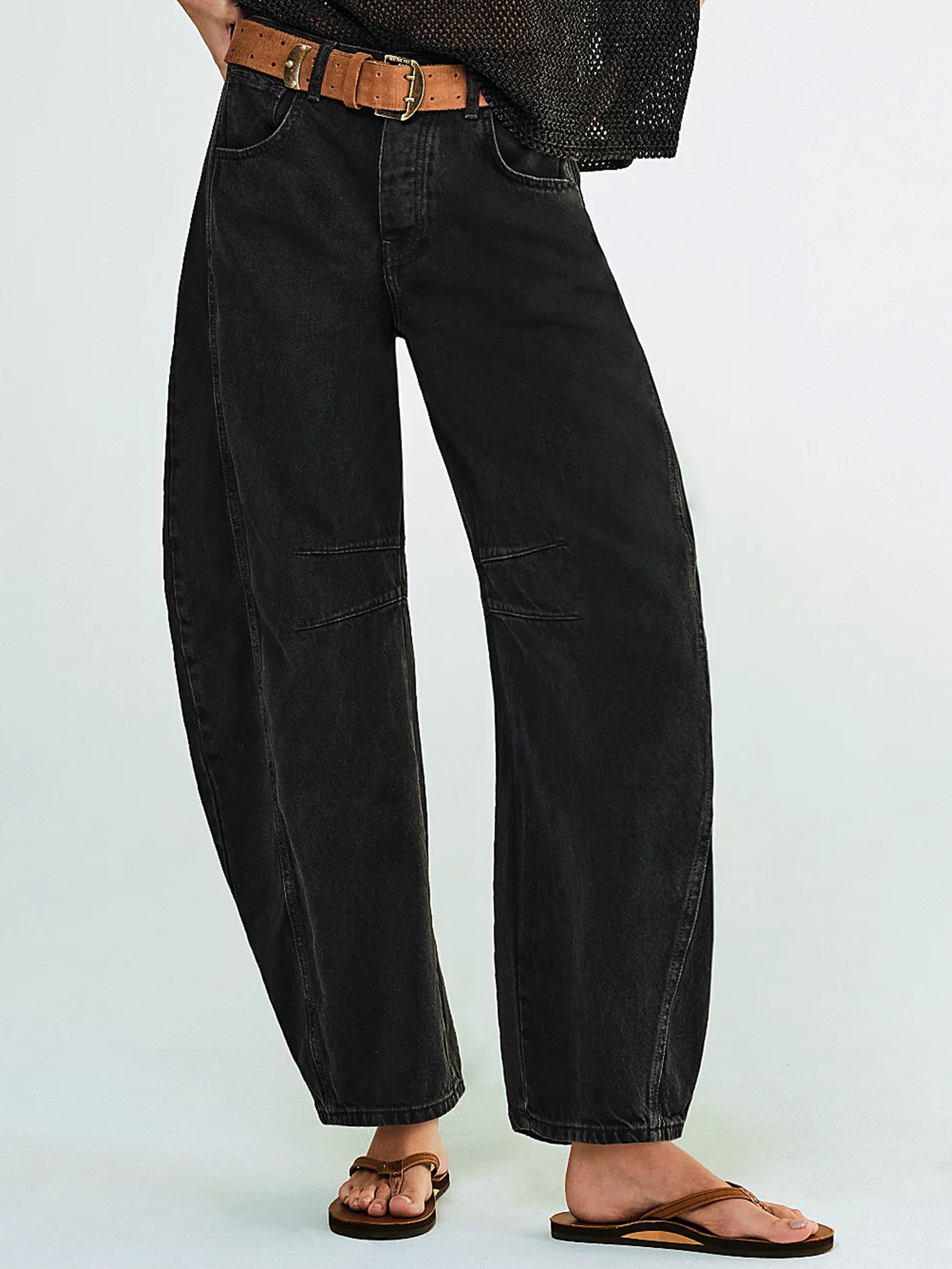 2023 New Cross-Border European And American Hot-Selling Fashion Casual Wide-Leg Loose Jeans For Women Mid-Low Waist_ecoleips.com