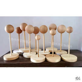 实体娃娃支架b假发泥塑洋娃娃娃头3分4分8分模型ob11木制台修剪