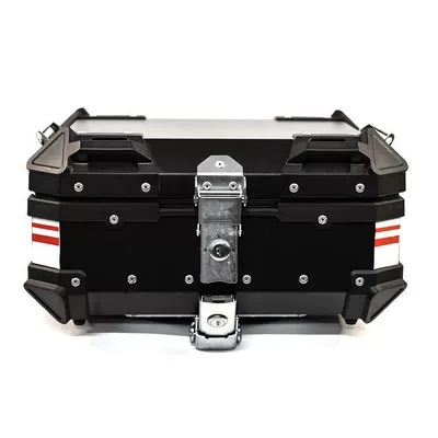 22L Quick-Release Aluminum Alloy Motorcycle Motorcycle trunk - black-right-angle