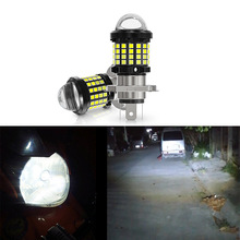 �羳 Ħ�г�LED���H4 BA20D 3030 60SMD�����綯���Ƹ�װǰ���