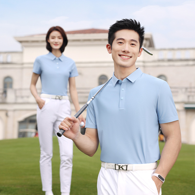 Hanling Intelligent Manufacturing 8990 Sports Nylon Spandex Polo Shirt Workwear, Sweat-Absorbent, Uv Protection, with Embroidered Logo on the Collar Hanling Intelligent Manufacturing 8990 Sports Nylon Spandex Polo Shirt Workwear, Sweat-Absorbent, Uv Protection, with Embroidered Logo on the Collar