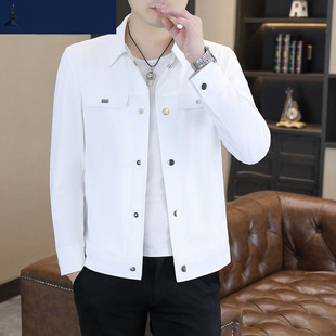 /Summer New Jacket Men's Slim Thin Top Casual Lapel Sun Protection Jacket Men