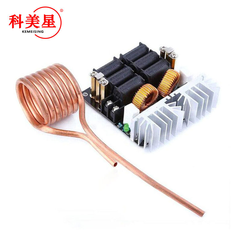 1000W ZVS High-Frequency Inductive Heating Machine High-Frequency Machine High-Frequency Hardening Medium-Frequency Furnace Copper Tube Without Tap