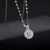Pendant solar-powered with zircon, 40