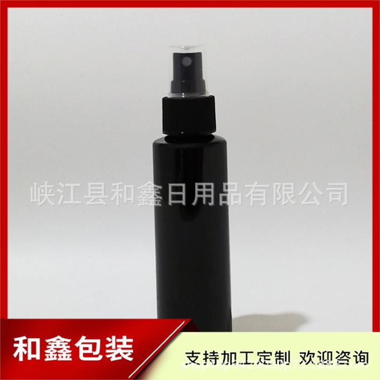100ml黑色平肩喷雾瓶清洁液喷瓶100毫升 按压PET喷壶药液喷雾瓶