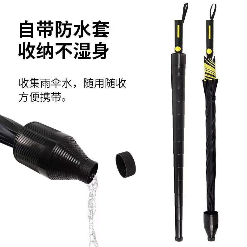 高档商务雨伞抗风暴加大加厚高尔夫晴雨两用长柄带防水套加固雨伞|undefined