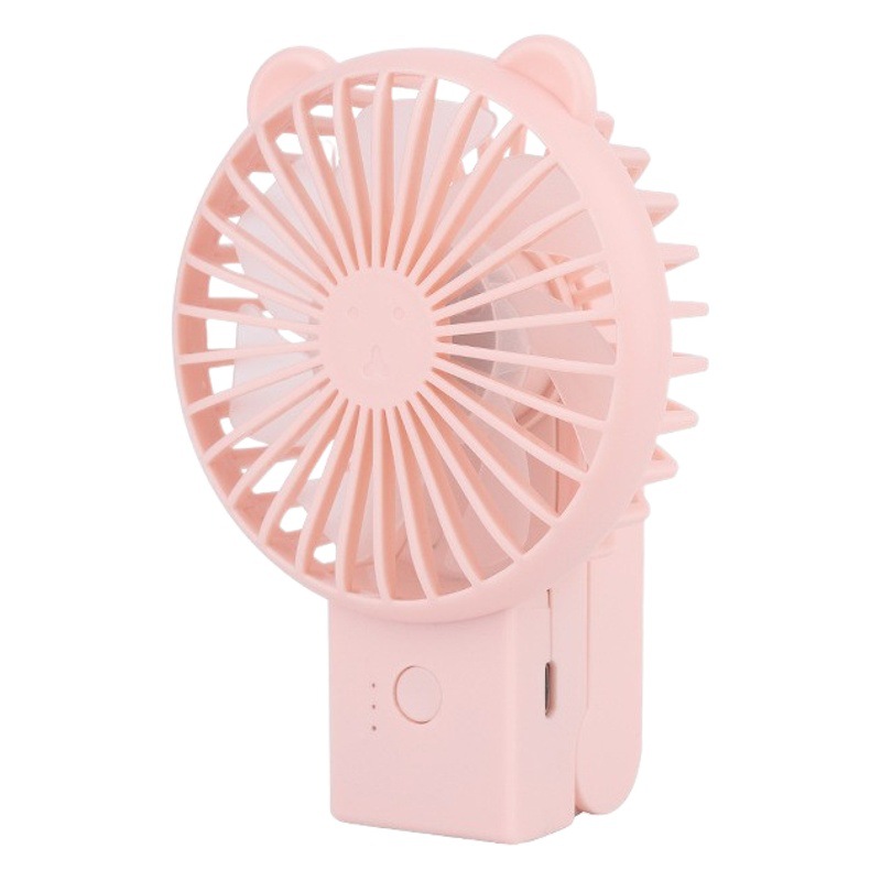Verano nuevo oso ventilador plegable portátil mini estudiante ventilador eléctrico USB de carga ventilador de bolsillo