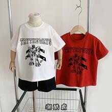 童装女童短袖T恤夏季新款纯棉男童上衣儿童洋气宝宝半袖中童夏装