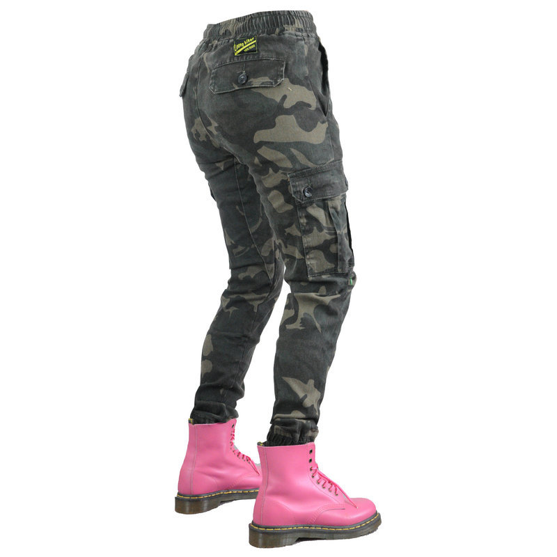 LOONG BIKER camuflaje pantalones de motocicleta resistentes a las caídas pantalones de motocicleta pantalones de montar en motocicleta equipo de protección de silicona para mujer