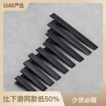3.2-7.5电泳亚黑烤漆加厚儿童发夹方型压夹尖夹平夹头饰配件现货