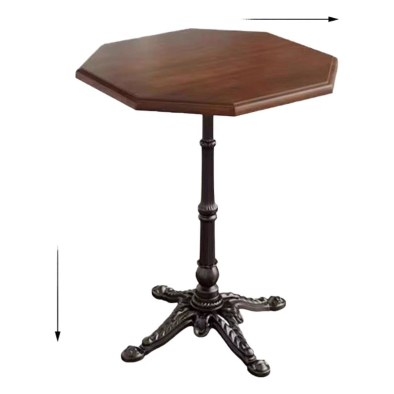 Кафе обеденный стол из массива дерева Ретро тема западного ресторана Мебель для чая