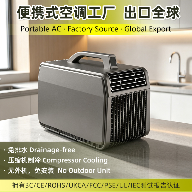 Popular New Product Portable Parking Air Conditioner Compressor Single Refrigeration Electric Outdoor Camping Style Mobile Small Air Conditioner Customization