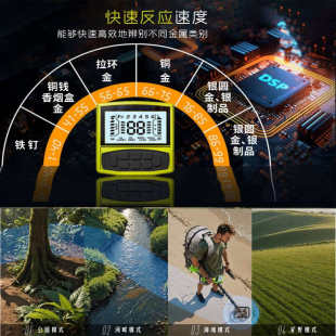 J8 Outdoor Treasure Hunting Sky Patrol High-Precision Silver Dollar Metal Detector Meter Underground Metal Detector G3