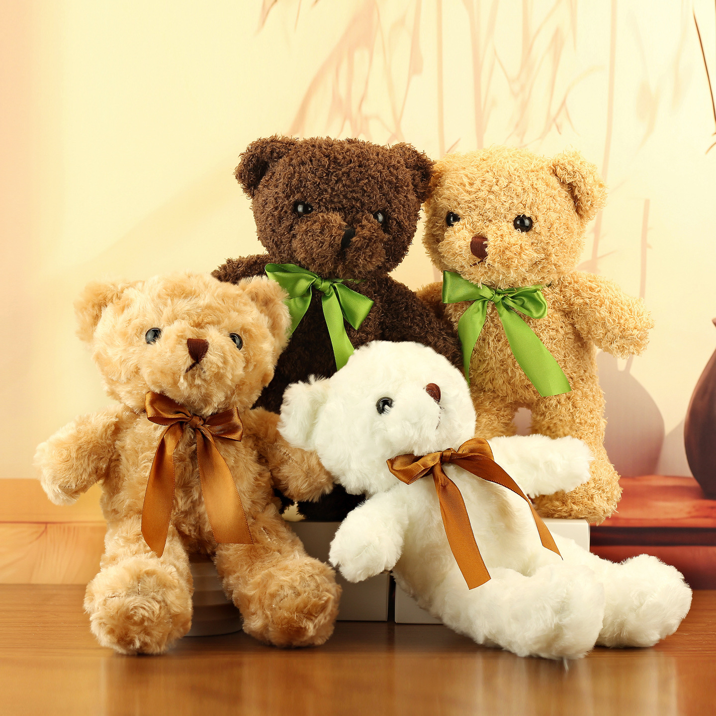 Red bufandas osos de peluche muñecas osos de peluche muñecas de peluche algas marinas eventos de cumpleaños regalos pequeños