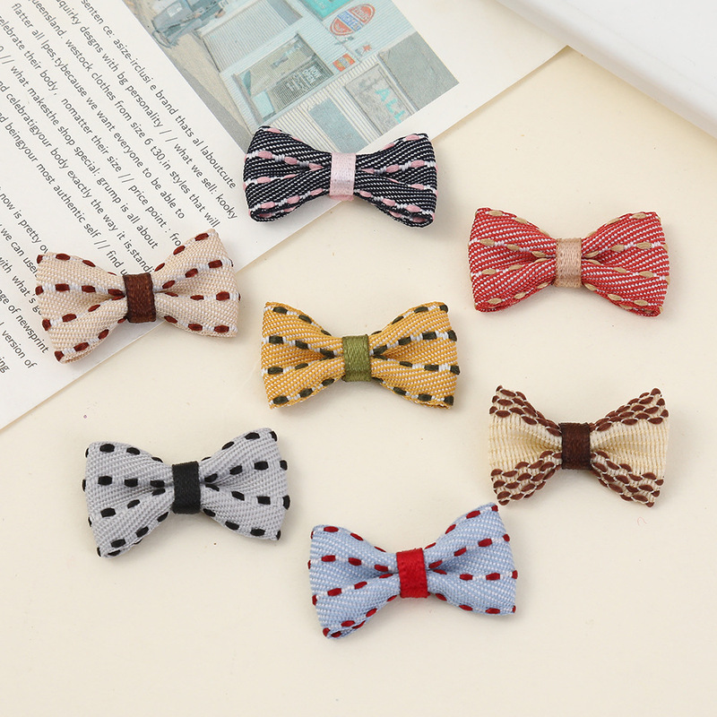 Denim Bowknot Mini Color-Blocking Handmade DIY Shoe and Hat Accessories, Clothing, Hair Accessories, Doll Decoration, Auxiliary Materials, and Accessories Denim Bowknot Mini Color-Blocking Handmade DIY Shoe and Hat Accessories, Clothing, Hair Accessories, Doll Decoration, Auxiliary Materials, and Accessories