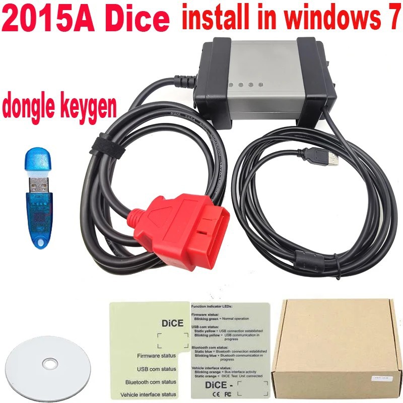 跨境2015ADicePROOBD2USBDice在WIN7安装Vov汽车诊断仪智能诊断