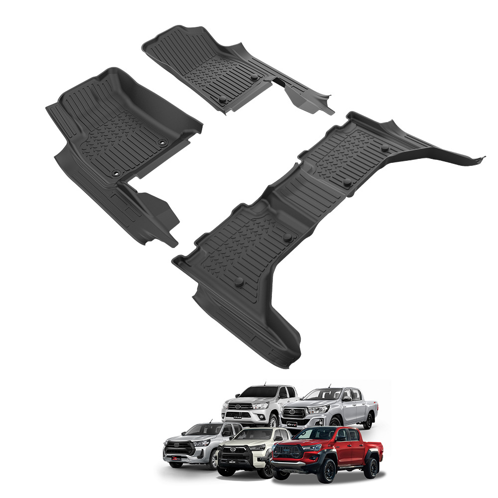 TXR para Toyota HiluxRevo Alfombrilla para coche Tpe Floor Mat Alfombrilla para pies