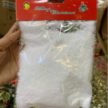 8克泡沫粉圣诞节仿真雪花场景布置道具圣诞树装饰雪粉假雪泡沫粉