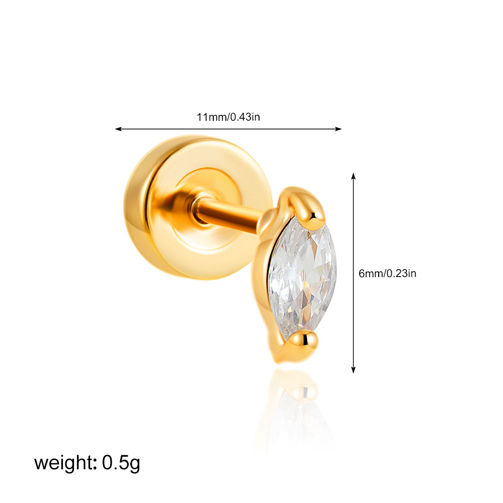 2g Weight 201 Stainless Steel Ear Needle Material Ear Studs Classification 1 Piece Quantity Casual, Daily Occasion Copper Material Star, Moon, Heart Shape Pattern All Seasons Season Women's Gender Plating Design Elegant, Simple Style Style 1 Piece Elegant Simple Style Star Moon Heart Shape Plating Copper Ear Studs 30