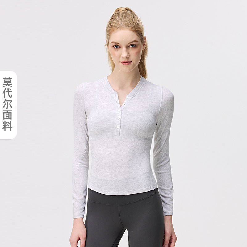 lulu ropa de yoga de mangas largas para mujeres respirantes secado rápido antibacteriano camiseta delgada desnuda camiseta de Henry ropa deportiva chaqueta