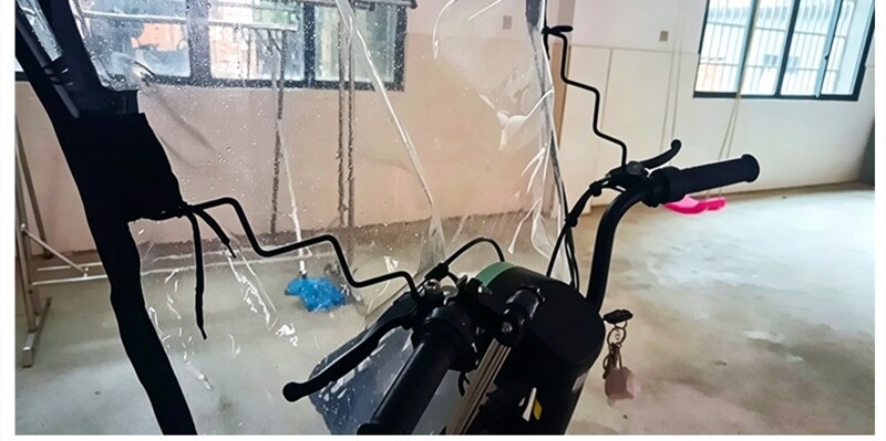 Electric vehicle windscreen bracket, motorcycle canopy bracket accessories, fixed steel frame base, special-shaped pole