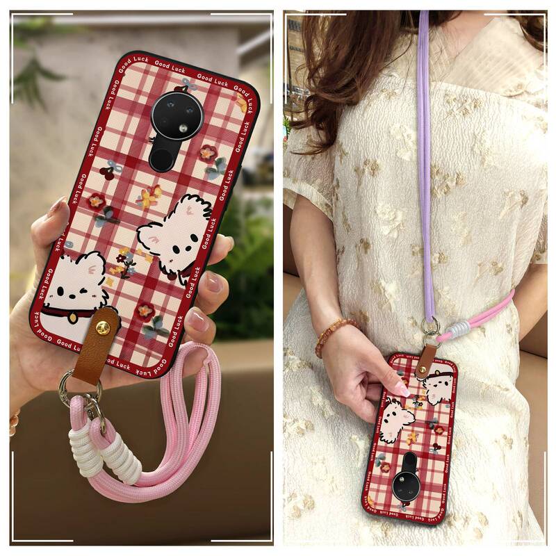 Suitable for Nokia Mobile Phone Case Cartoon Trendy New Women's Hanging Neck Full Edge Digital Lanyard Couple Cute