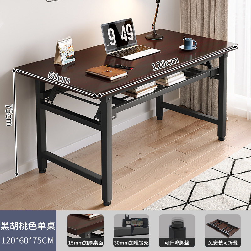 Mesa plegable simple casa de alquiler mesa de dormitorio Mesa DE TRABAJO escritorio plegable estudio de estudiante en casa Escritorio de escritura