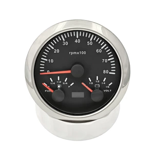 85mm Suya davamlı Universal Rpm Taxometr Yağ Səviyyəsi Gərginlik 8-16V