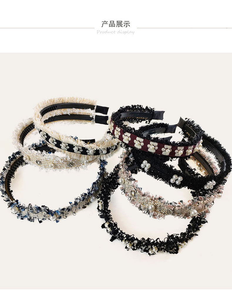 Korean Pearl Thin Headband display picture 4