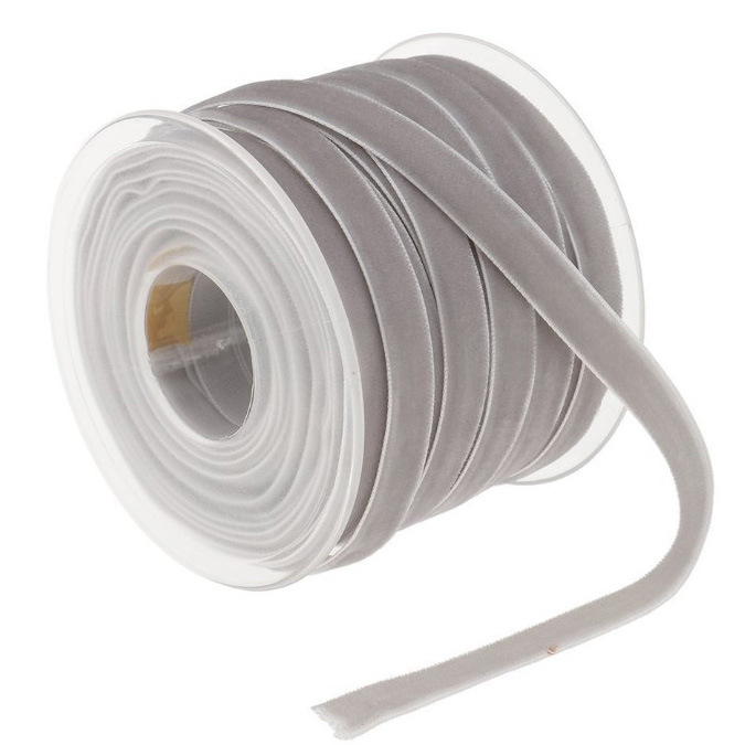 YZDIY 1cm banda de terciopelo unilateral ropa textil de nylon terciopelo correa de terciopelo collar cinta