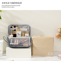 新款可立式笔袋化妆包大容量高颜值洗漱袋外出旅行必备分区收纳包