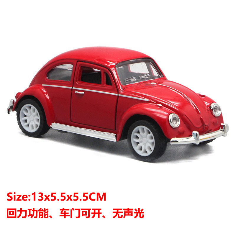 (Caja) transfronterizo clásico Escarabajo clásico coche aleación material tire de la puerta coche de juguete de los niños de la puerta