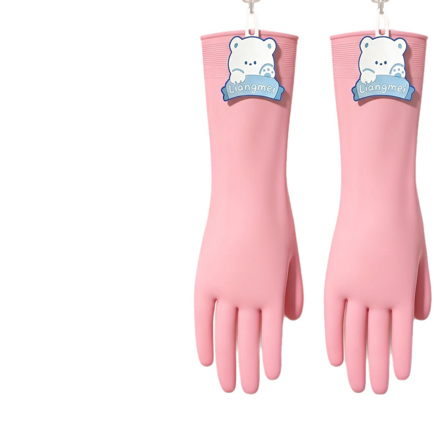 Guantes de cepillo de platos para el hogar cuatro estaciones cómodas y limpias cocina duradera de PVC cuerdas de oso guantes de protección de lavandería image 6