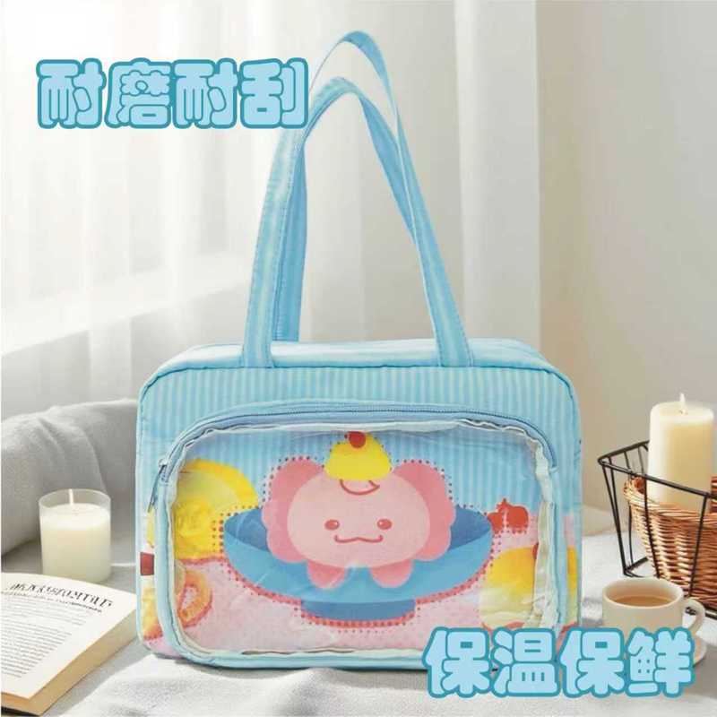 上班族带饭保温饭盒加厚手提便当包学生早餐包高颜值大容量饭盒袋|undefined