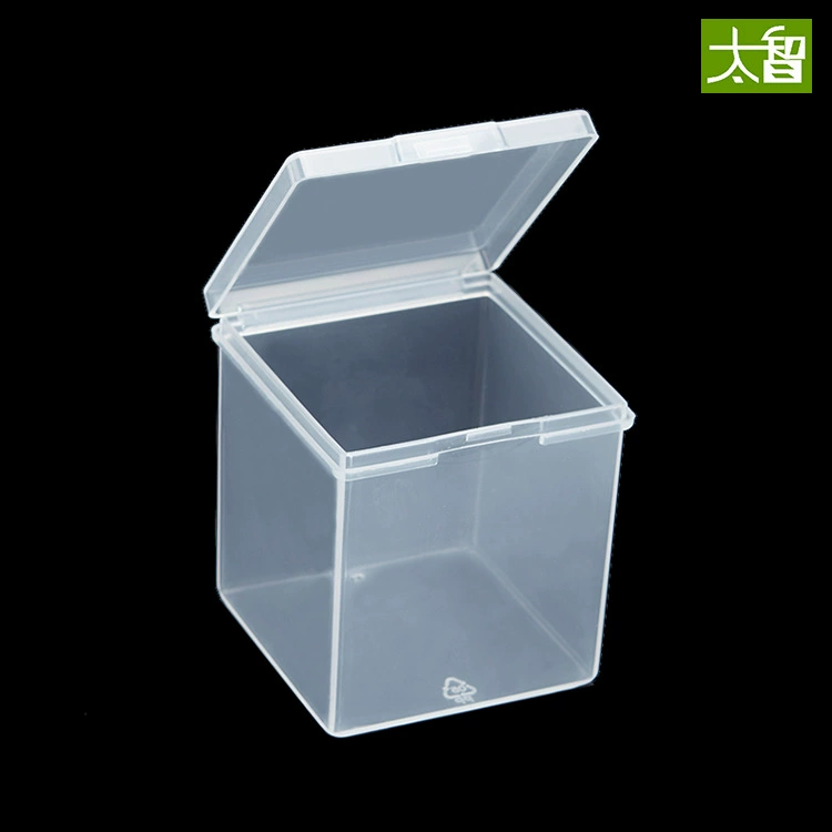 Factory wholesale Z558 square box transparent plastic box product original box hardware small storage box PP with cover