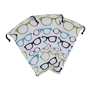 Customized Glasses Cloth Bag, Sunglasses Bag, Girls' Glasses Bag, Drawstring Flap Pocket Pants, Portable Simple Storage Bag