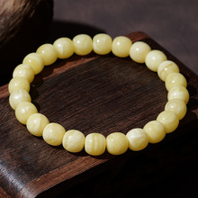 批发高货纯天然真蜜蜡手串6-9mm俄料高桩虎皮纹妖花琥珀手链真品