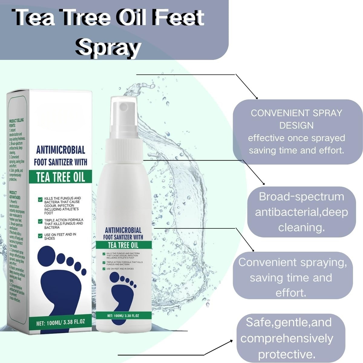 Cross-Border Ximonth Dry and Deodorizing Heel Moisturizing Plant-Based Odor-Removing Foot Care Agent Wholesale from Manufacturer