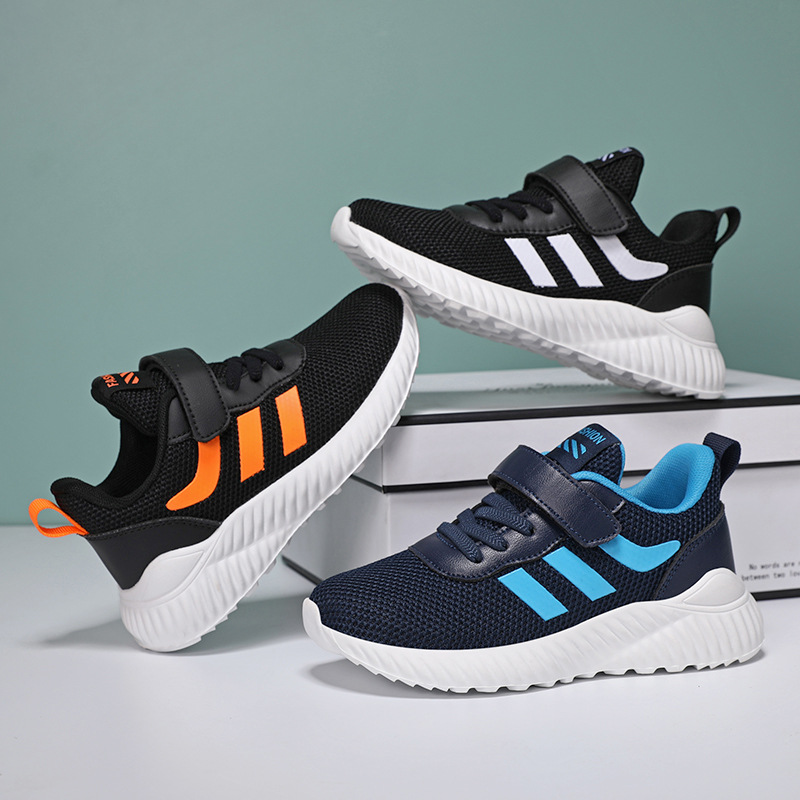 Zapatos para niños primavera y otoño 2020 malla transpirable niños medianos y grandes niños deportes blancos zapatos blancos estudiantes de primaria