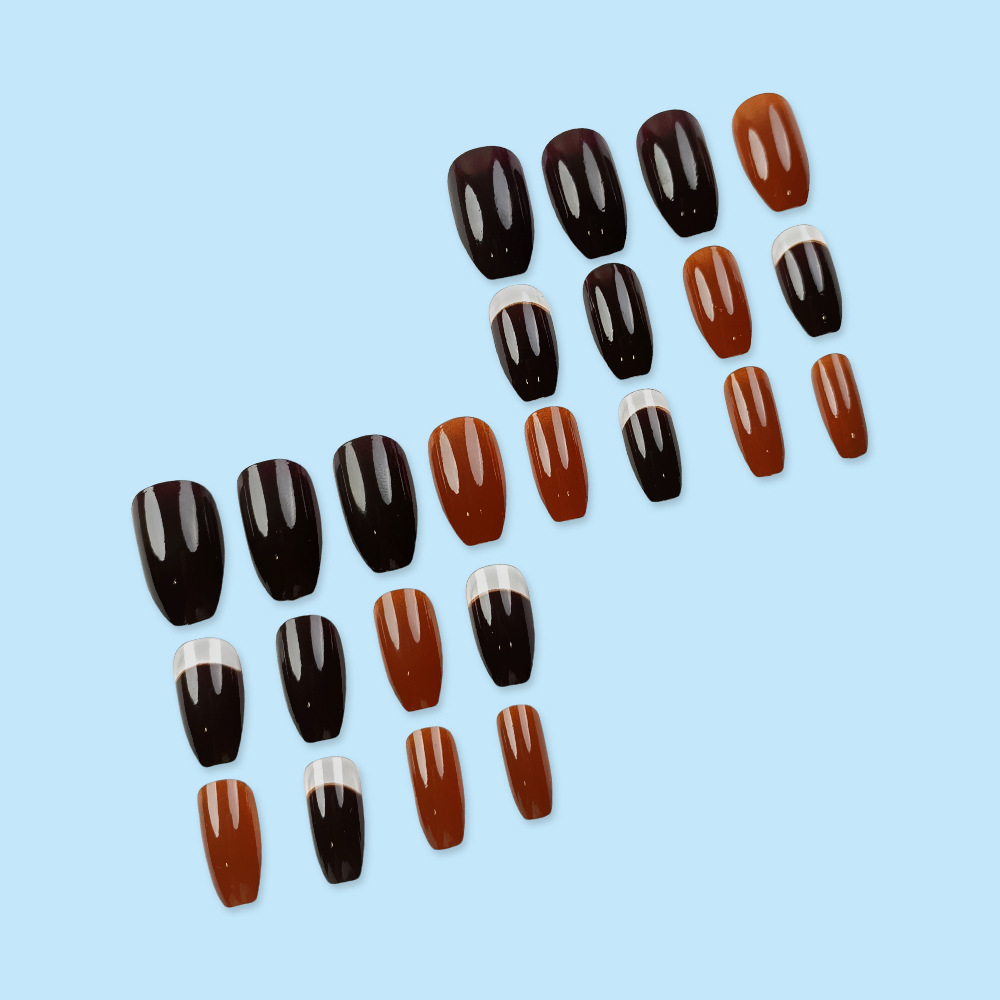 Uñas negras transfronterizas Venta caliente Ballet Armor Parche de uñas Chicas calientes Parche de uñas Armadura de alta calidad al por mayor