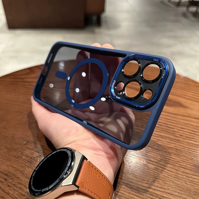 金属镜头适用iphone17手机壳高级感苹果16promax简约15磁吸13硬壳|undefined