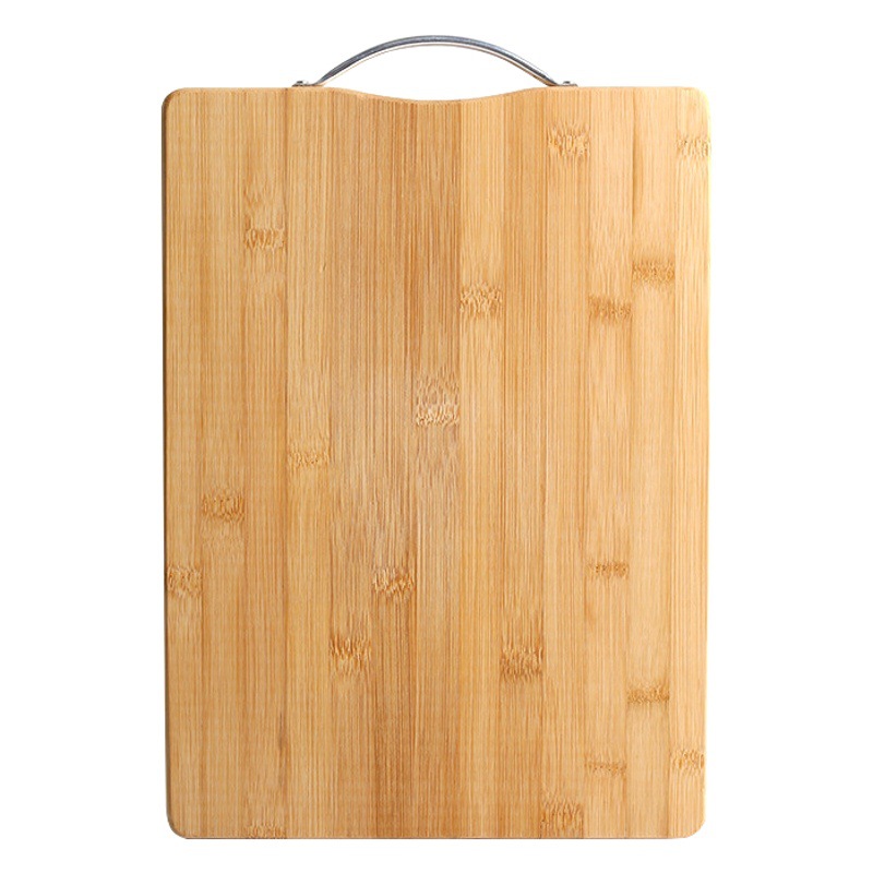 Household bamboo cutting board thickened cutting board cutting board cutting board double-sided available reverse aluminum hand rolling dough chopping wholesale