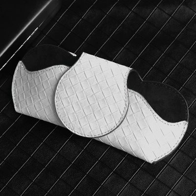 Sunshade Glasses Case Car | Car Glasses Clip/Bill Clip - white